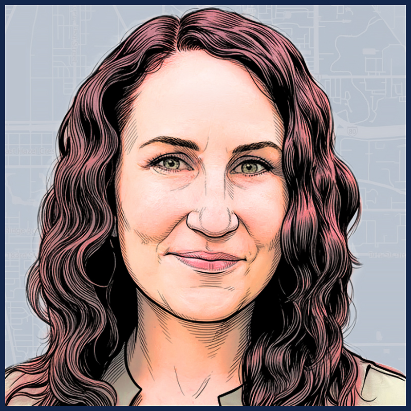 Illustrated portrait of Elizabeth Varmecky