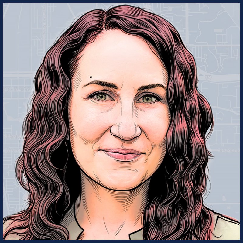 Illustrated portrait of Elizabeth Varmecky